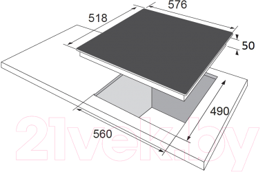 Электрическая варочная панель Hansa BHC63366- фото4