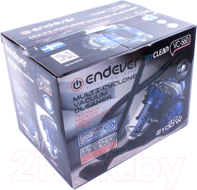Пылесос Endever Skyclean VC-560 (черный/синий)- фото6