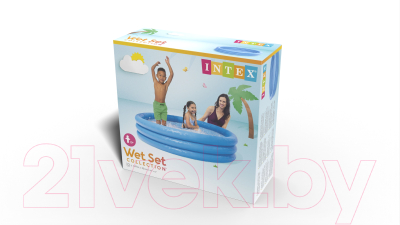 Надувной бассейн Intex Crystal Blue / 58426- фото2