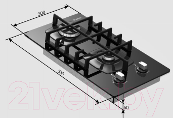 Газовая варочная панель GEFEST ПВГ 2003 К12- фото3