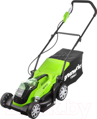 Газонокосилка электрическая Greenworks G40LM35- фото
