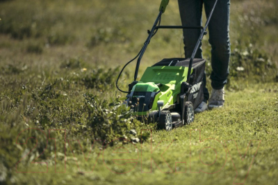 Газонокосилка электрическая Greenworks G40LM35- фото10