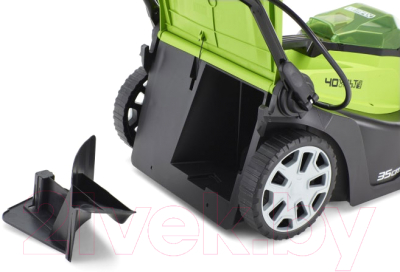 Газонокосилка электрическая Greenworks G40LM35- фото4