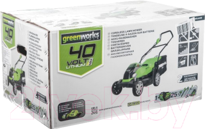 Газонокосилка электрическая Greenworks G40LM35- фото9