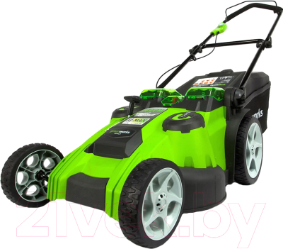 Газонокосилка электрическая Greenworks Twin Force G40LM49DB- фото