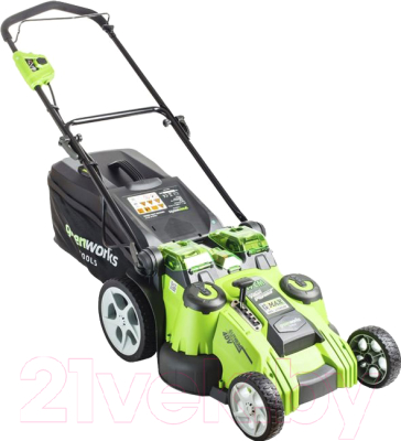 Газонокосилка электрическая Greenworks Twin Force G40LM49DB- фото2