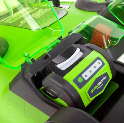 Газонокосилка электрическая Greenworks Twin Force G40LM49DB- фото4