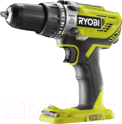 Аккумуляторная дрель-шуруповерт Ryobi R18PD3-0 (5133002888)- фото