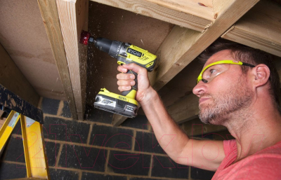 Аккумуляторная дрель-шуруповерт Ryobi R18PD3-0 (5133002888)- фото2