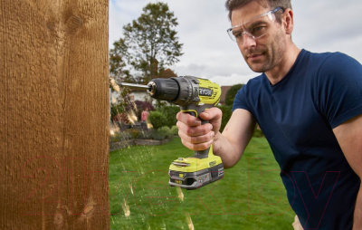 Аккумуляторная дрель-шуруповерт Ryobi R18PD3-0 (5133002888)- фото4