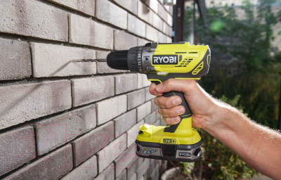 Аккумуляторная дрель-шуруповерт Ryobi R18PD3-0 (5133002888)- фото5