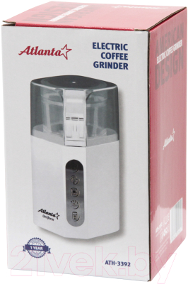 Кофемолка Atlanta ATH-3392 (белый)- фото2