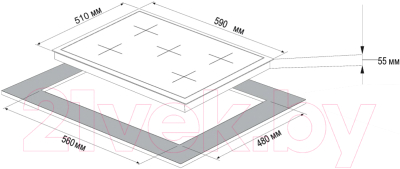 Газовая варочная панель Korting HG 697 CTX- фото2