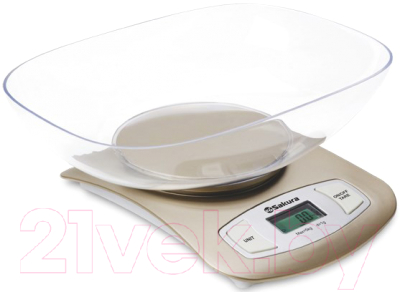 Кухонные весы Sakura SA-6052G - фото, картинка Кухонные весы Sakura SA-6052G