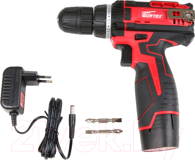Аккумуляторная дрель-шуруповерт Wortex BD 1213 DLi- фото2