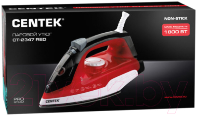 Утюг Centek CT-2347 (красный)- фото7