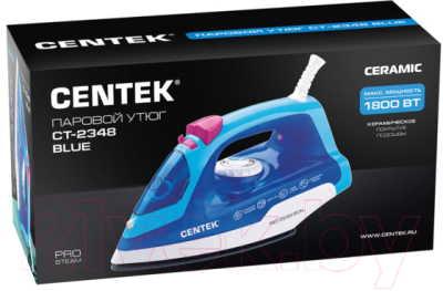Утюг Centek CT-2348 (голубой)- фото7