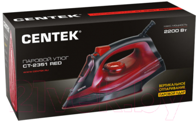 Утюг Centek CT-2351 (красный)- фото8