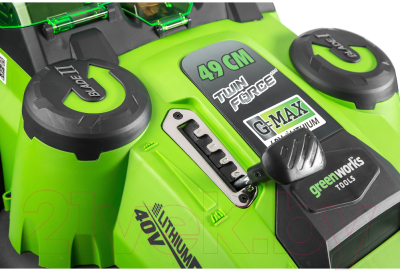 Газонокосилка электрическая Greenworks G40LM49DBK4- фото3