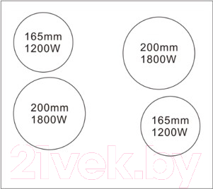 Электрическая варочная панель Weissgauff HV640BS- фото2