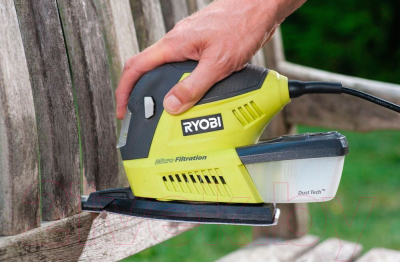 Вибрационная шлифовальная машина Ryobi RMS180-S (5133002907)- фото8
