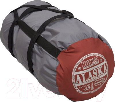 Спальный мешок Huntsman Эксперт Серый/Терракотовый Дюспо- фото5