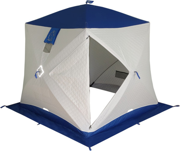 Палатка Пингвин Shelters Призма термолайт (белый/синий)- фото