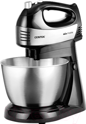 Миксер стационарный Centek CT-1124 (черный/сталь)- фото