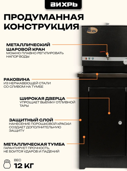 Умывальник для дачи Вихрь 74/4/2- фото6