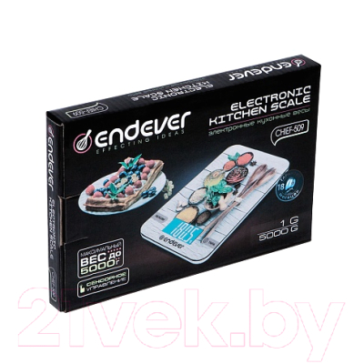 Кухонные весы Endever Chief-509- фото3