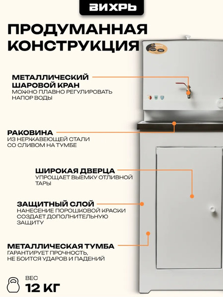 Умывальник для дачи Вихрь 74/4/1- фото3