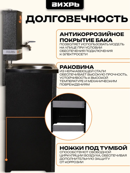 Умывальник для дачи Вихрь 74/4/3- фото4