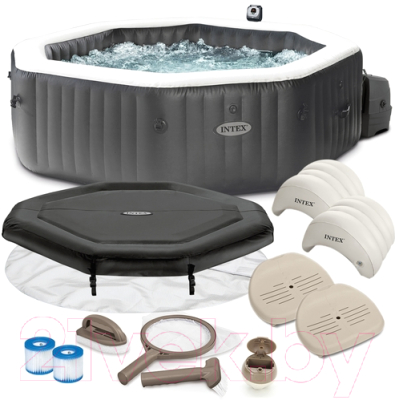 Бассейн-джакузи Intex Jet and Bubble Deluxe / 28458- фото2