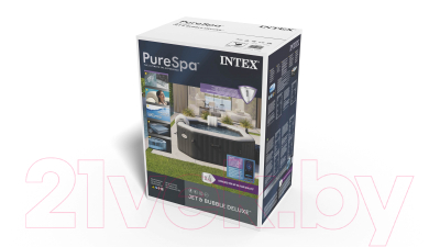 Бассейн-джакузи Intex Jet and Bubble Deluxe / 28458- фото3