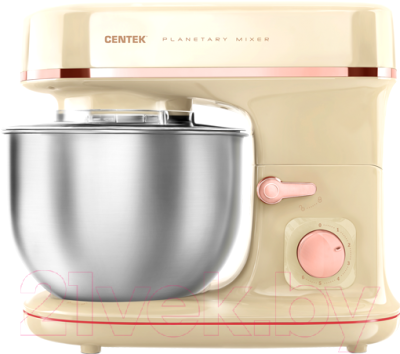 Миксер стационарный Centek CT-1139 (бежевый/хром)- фото