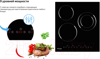 Электрическая варочная панель Weissgauff HVF431B- фото8