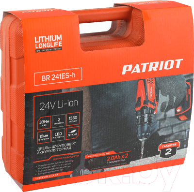 Аккумуляторная дрель-шуруповерт PATRIOT BR 241ES-H- фото10