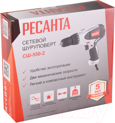 Дрель-шуруповерт Ресанта СШ-550-2 (75/16/1)- фото7