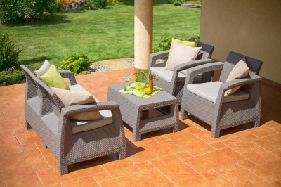 Комплект садовой мебели Keter Corfu Set / 227640- фото4