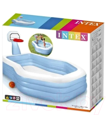 Надувной бассейн Intex Shootin Hoops Family Pool / 57183- фото7