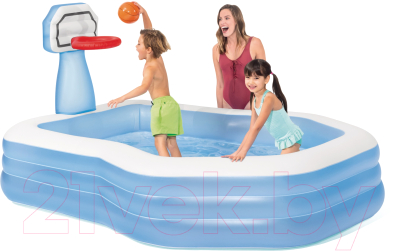 Надувной бассейн Intex Shootin Hoops Family Pool / 57183- фото8