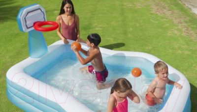 Надувной бассейн Intex Shootin Hoops Family Pool / 57183- фото9