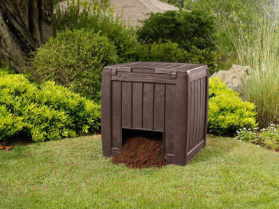 Компостер Keter Deco Composter W/Base 340л / 231600 (коричневый)- фото4