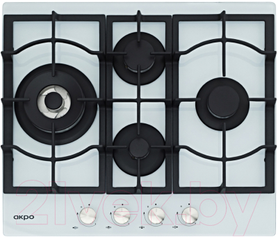 Газовая варочная панель Akpo PGA 604 VGC-T WT- фото