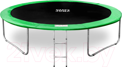 Батут Happy Jump PRO 10ft-i с внутренней сеткой и лестницей- фото2