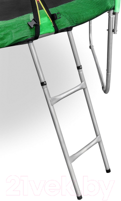 Батут Happy Jump PRO 12ft с внешней сеткой и лестницей (374см)- фото8