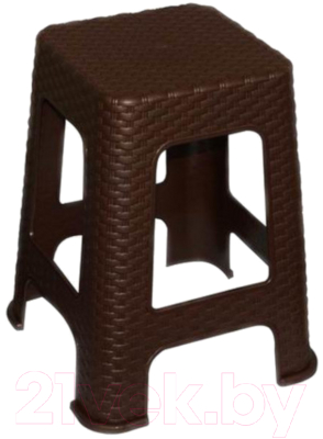 Табурет пластиковый Violet Ротанг / 220201- фото