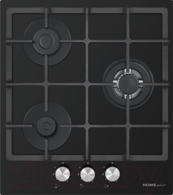 Газовая варочная панель HOMSair HGG433TGCBK- фото