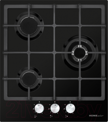 Газовая варочная панель HOMSair HGE433TGCBK- фото