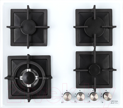 Газовая варочная панель Krona Calore 60 WH / 00026317- фото